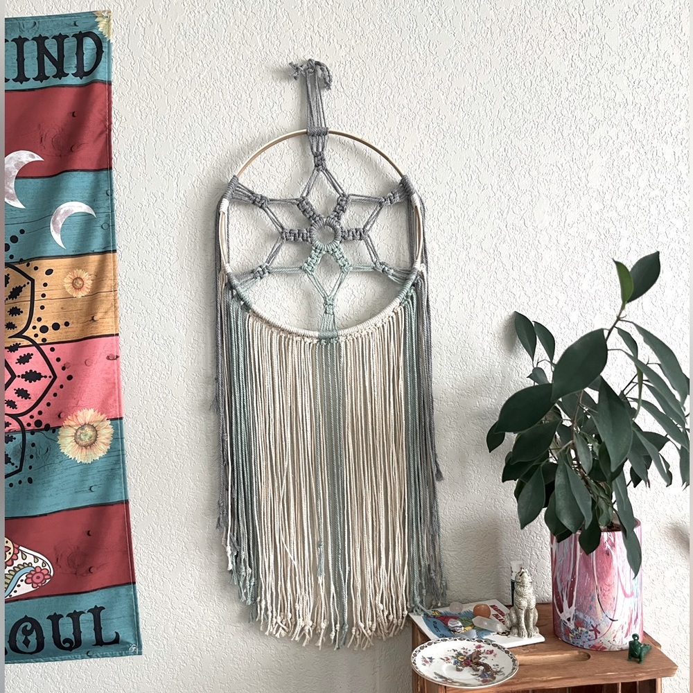 Handmade macrame wall decor